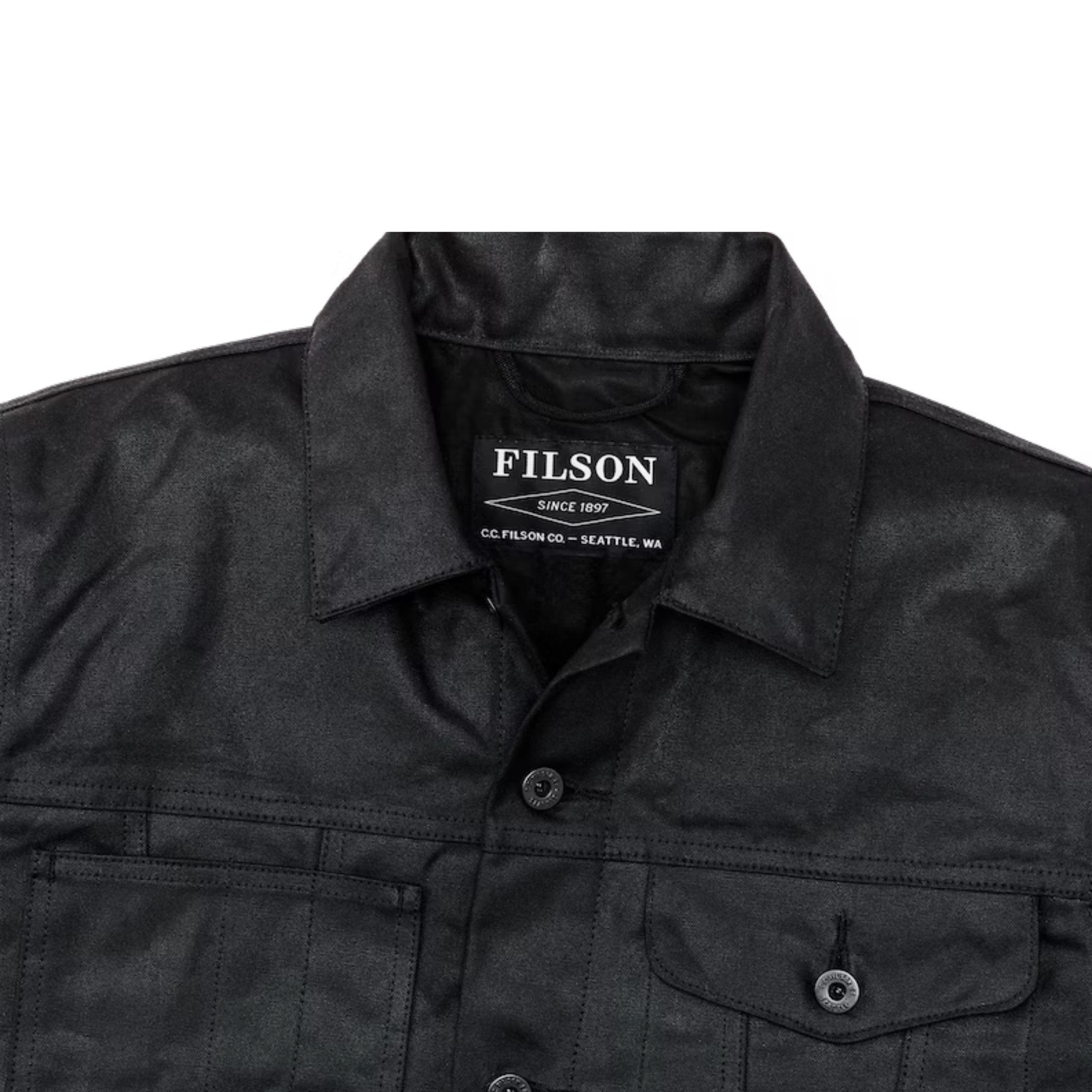 Filson : Tin Cloth Short Lined Cruiser (Black) | Howl Filson : Tin Cloth Short Lined Cruiser (Black) | Howl